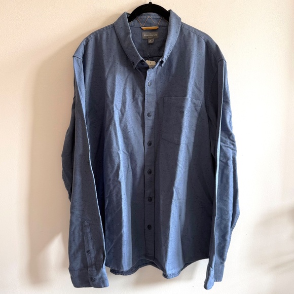 NWT L.L.Bean Donegal Cotton Twill Shirt | Men’s XL Slim | Vintage Indigo Rugged - Picture 2 of 8